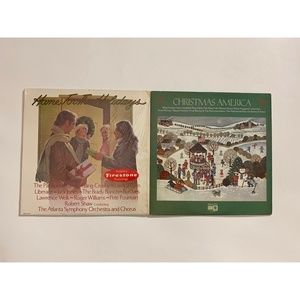 2 LP Lot Christmas America Album Two / Home For The Holidays EX Vinyl Various